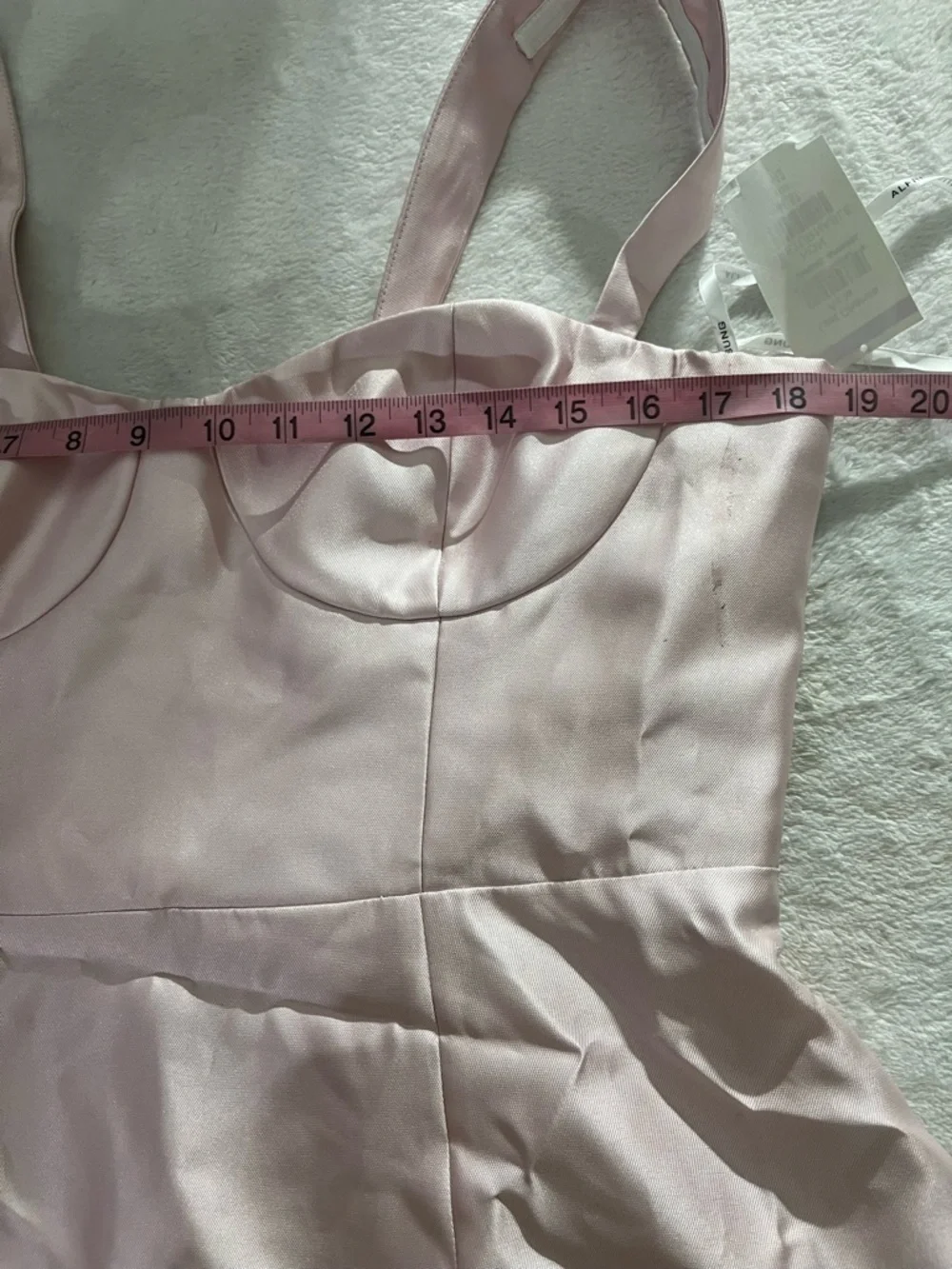 Alfred Sung Tie Back Ballet Pink Corset Gown Dress Long Formal Maxi Pastel 12 - Picture 12 of 16